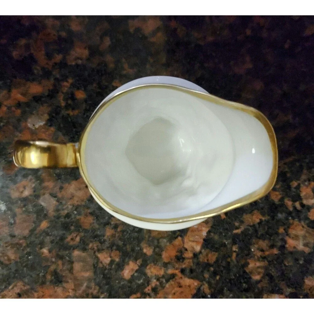 Vtg 1931 Royal Stafford Old English Oak Creamer Fine Bone China Gold Reg 764261